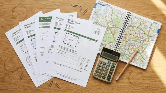 London Garden Room Costs 2026: £1,800–£3,500/m² Breakdown