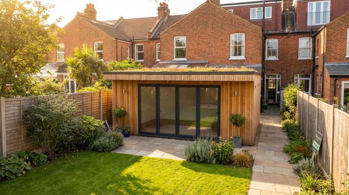 Floor-to-Ceiling Glazing: Bringing Light into Dark North-Facing London Yards.